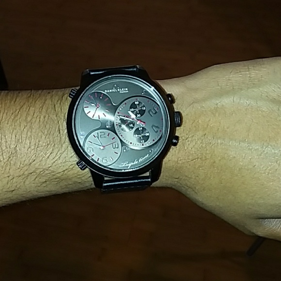 Men's Daniel Klein Premium Triple Time Watch - Picture 8 of 8
